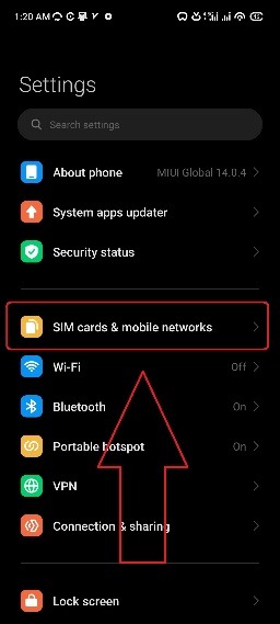 تنظیمات اینترنت شیائومی