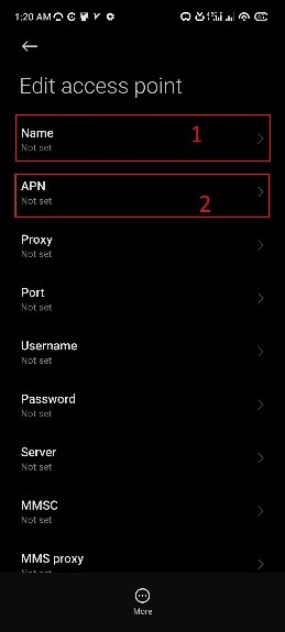 تنظیمات اینترنت شیائومی برای شاتل