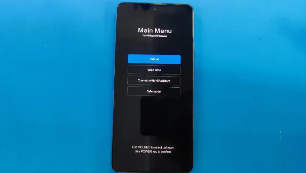 منوی ریکاوری شیائومی