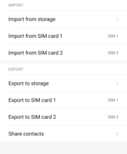 تغییر محل ذخیره مخاطبین در گوشی شیائومی