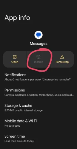 حذف پیامنگار گوگل