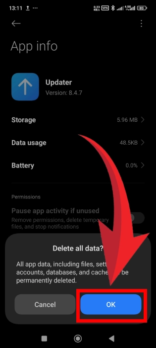 پاک کردن کش برنامه