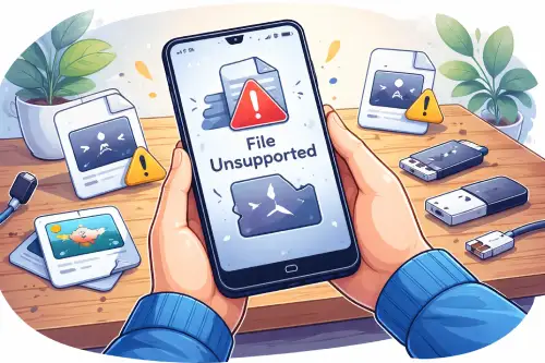 فرمت فایل مورد پشتیبانی نیست و یا فایل ها خراب هستند شیائومی