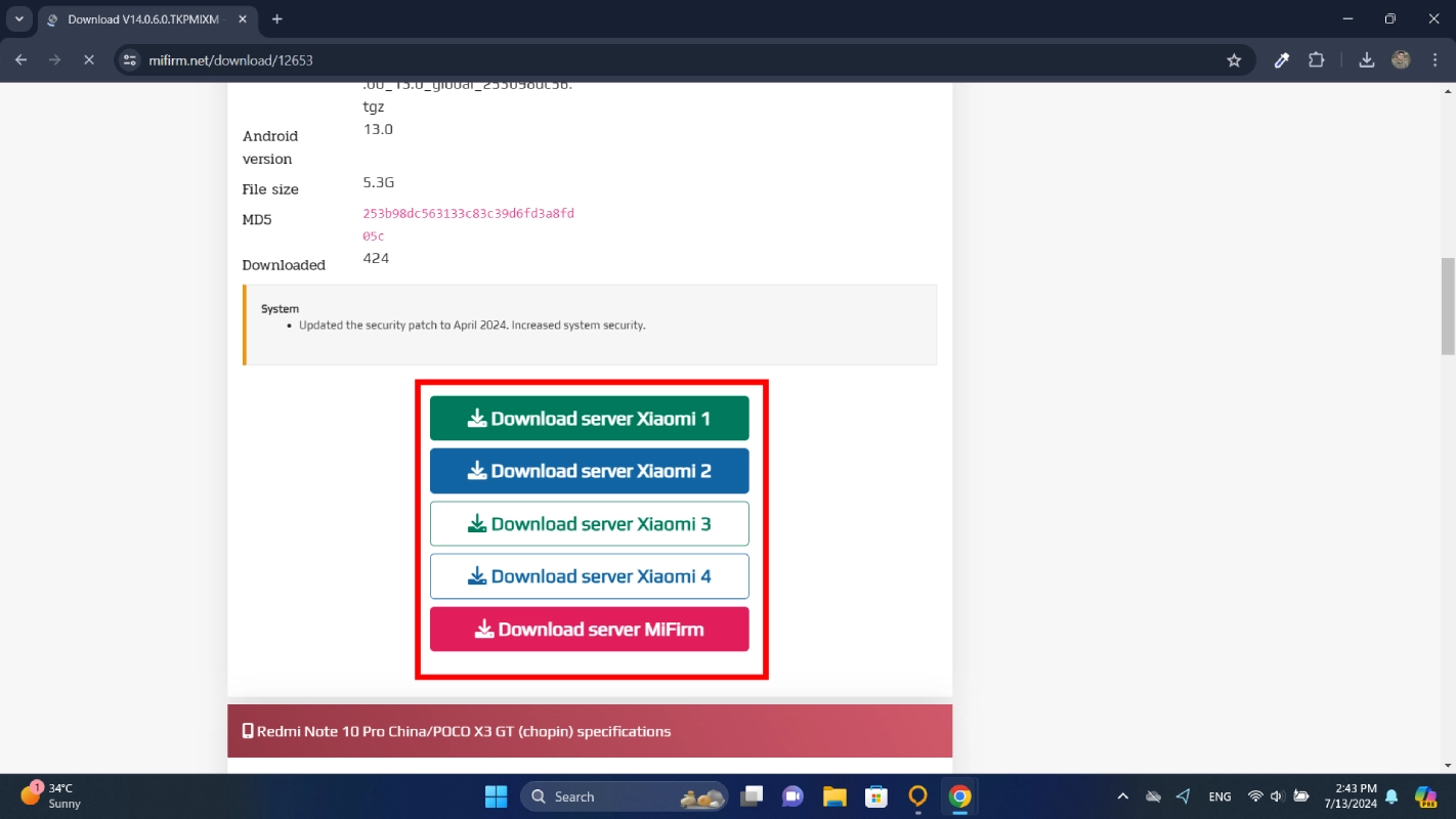 دانلود رام شیائومی از سایت mi firm