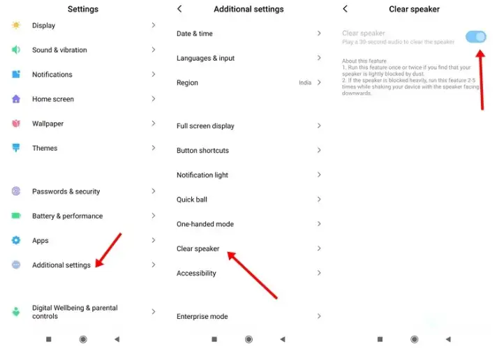صدای تمیز کنند اسپیکر