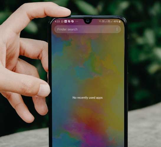 Not showing recent apps on Android