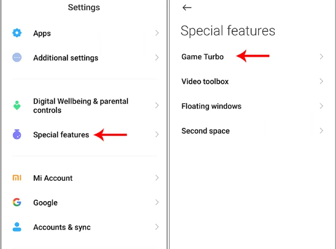 فعال کردن گیم توربو شیائومی