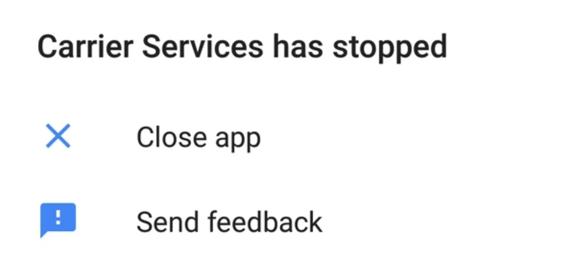 نحوه رفع خطای carrier services در شیائومی