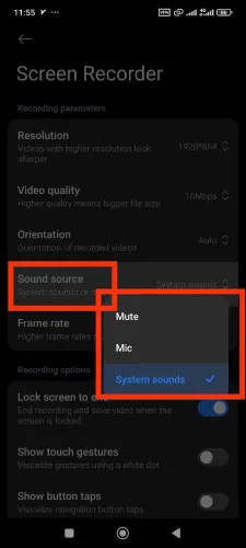 عدم ضبط صدا هنگام ضبط صفحه