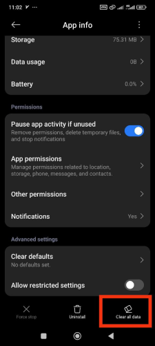 پاک کردن کش برنامه برای حل مشکل ناسازگاری برنامه های شیائومی