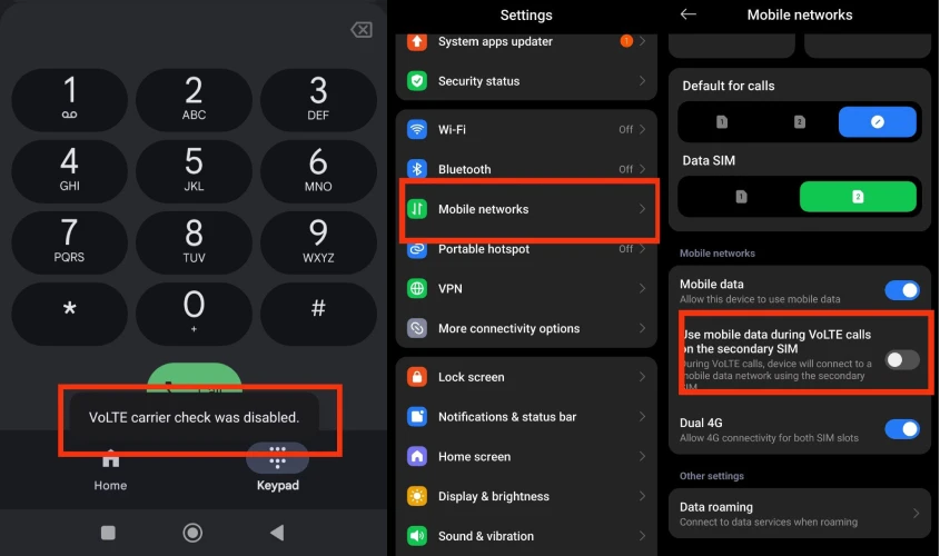 فعال کردن VoLTE شیائومی
