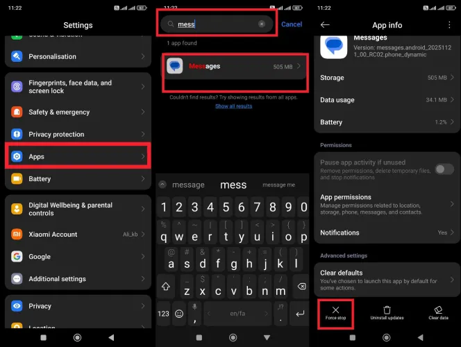غیرفعال سازی پیام نگار گوگل