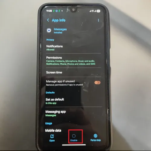 غیرفعال کردن پیام نگار گوگل