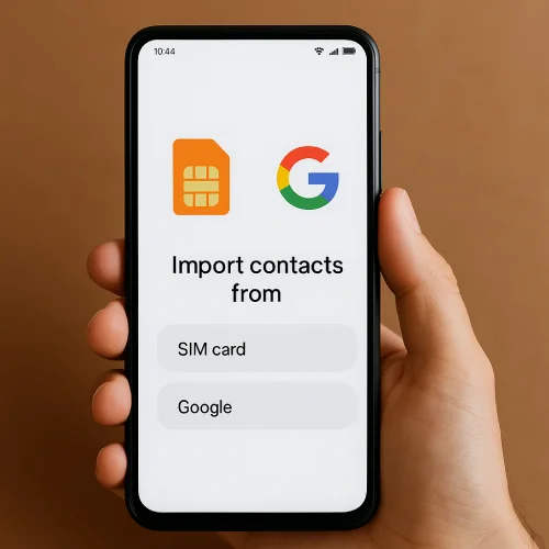 استفاده از حساب گوگل به جای سیم کارت