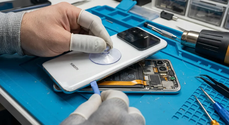 مراحل تعمیر گوشی شیائومی