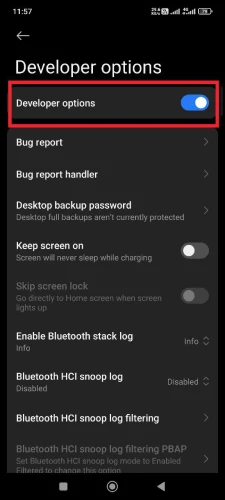 چگونه Developer Options را غیرفعال کنیم؟