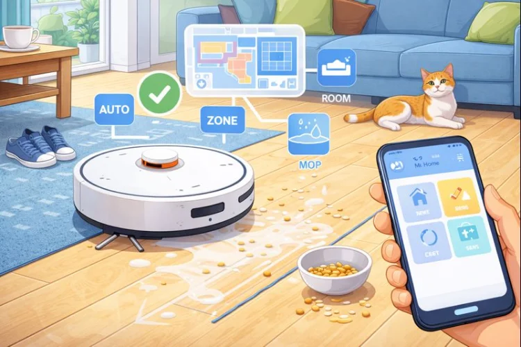 نحوه استفاده روزمره از جاروبرقی رباتیک شیائومی