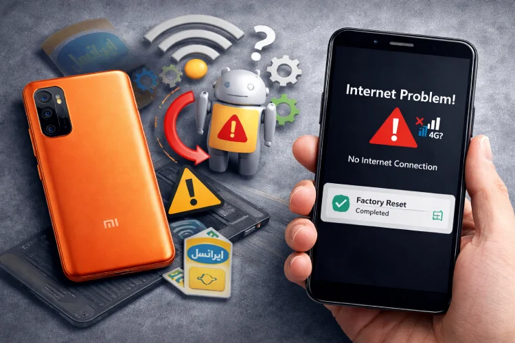 مشکل اینترنت ایرانسل بعد از ریست فکتوری